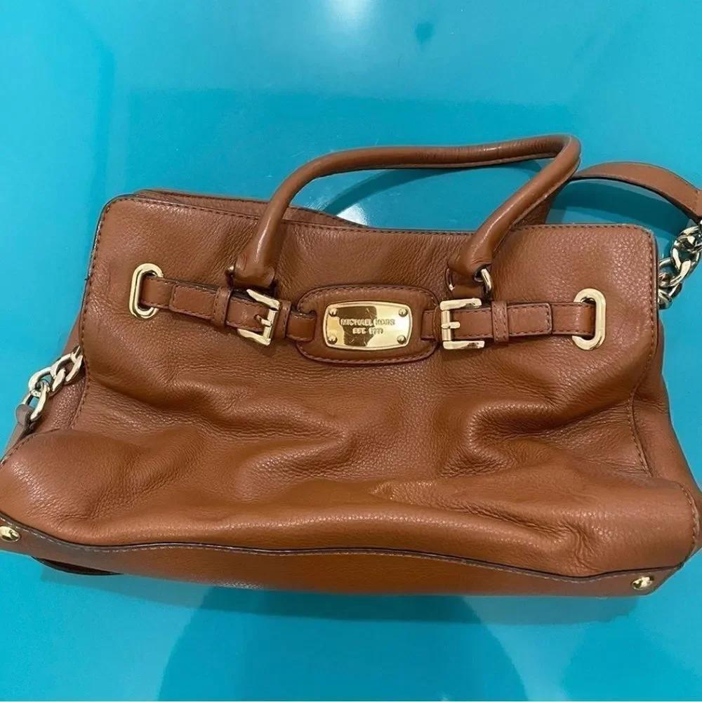 Michael Kors brown leather tote
